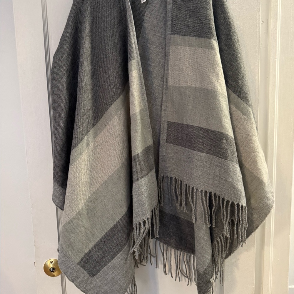 Elegant Gray Poncho